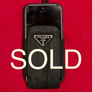 🖤SOLD Authentic PRADA Black Nylon Phone Case🖤